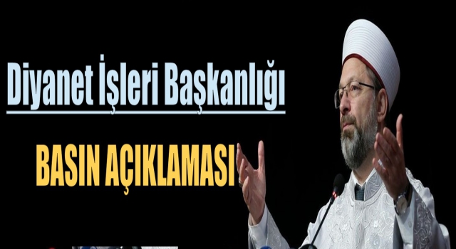 Diyanet'ten Basın Açıklaması