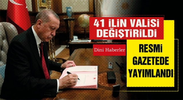 Valiler Kararnamesi Resmi Gazetede