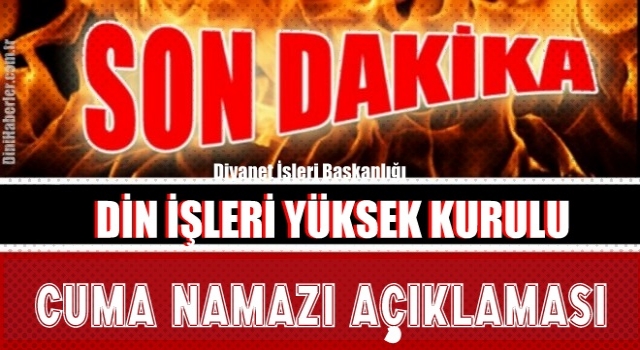 Diyanet'ten Cuma namazına ilişkin açıklama