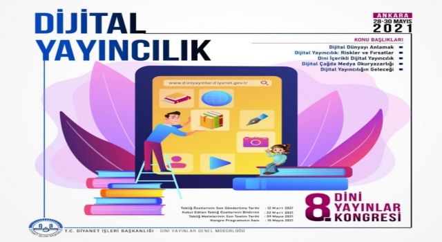 8. Dini Yayınlar Kongresi 'Dijital Yayıncılık' başlığıyla düzenlenecek