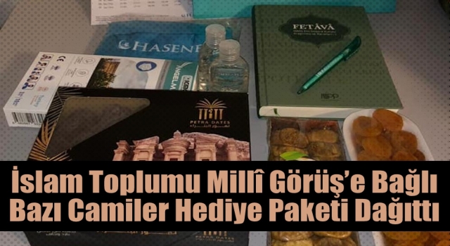 İslam Toplumu Millî Görüş’e Bağlı Bazı Camiler Hediye Paketi Dağıttı