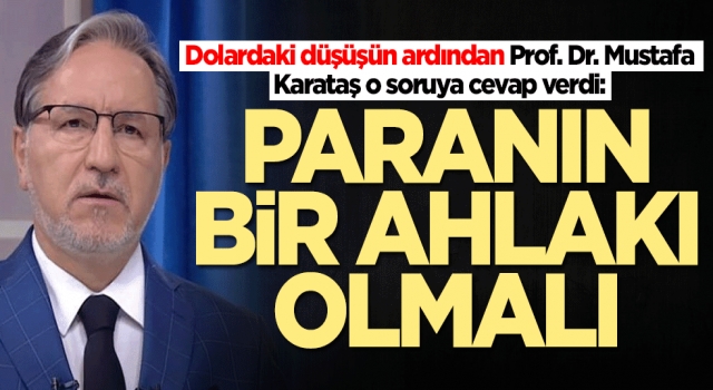 Paranın bir ahlakı olmalı