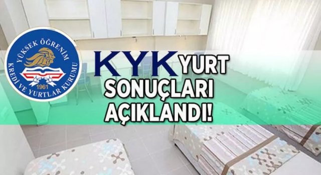 KYK yurt sonuçları açıklandı