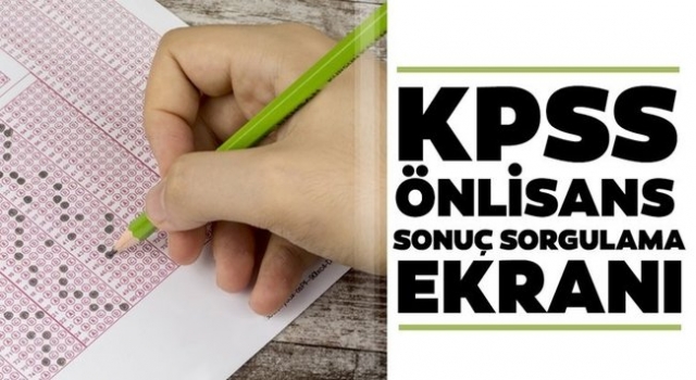 KPSS Ön Lisans Sınav sonuçları açıklandı