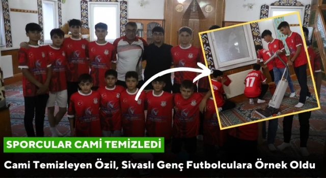 Mesut Özil Sivaslı genç futbolculara örnek oldu