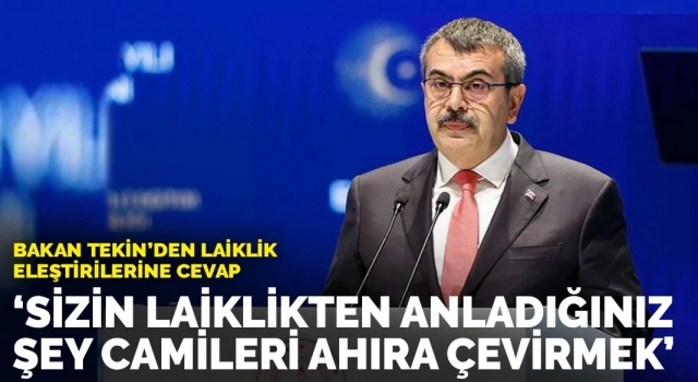 Bakan Tekin'den laiklik sopasını gösterenlere okkalı cevap!