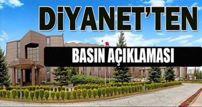 Diyanet Basın Açıklaması... TRT Diyanet