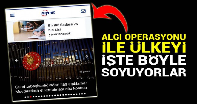 Algı operasyonu ile ülkeyi böyle soyuyorlar!