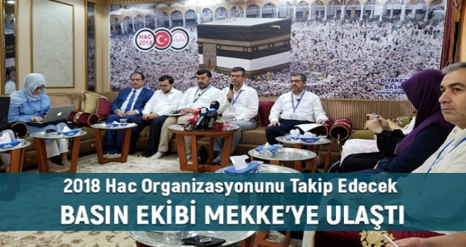 Mekke’de Basın Mensuplarına Hac Bilgilendirme Toplantısı Yapıldi