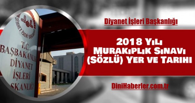 2018 Yılı Murakıplık Sınavı Yer ve Tarihi Açıklandı