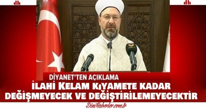 Kur’an-ı Kerim için yapılan hadsiz kampanyaya ilişkin basın açıklaması