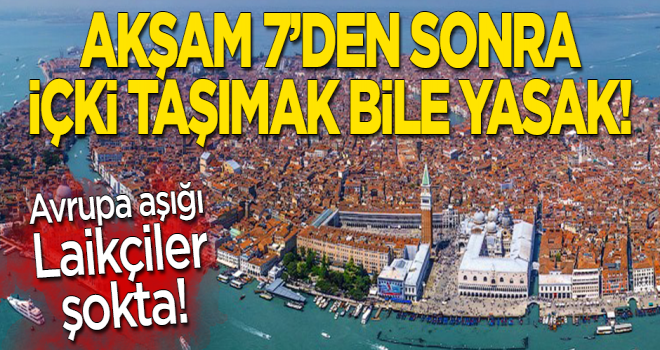 akşam 7'den sonra içki taşımayı yasaklıyorlar!