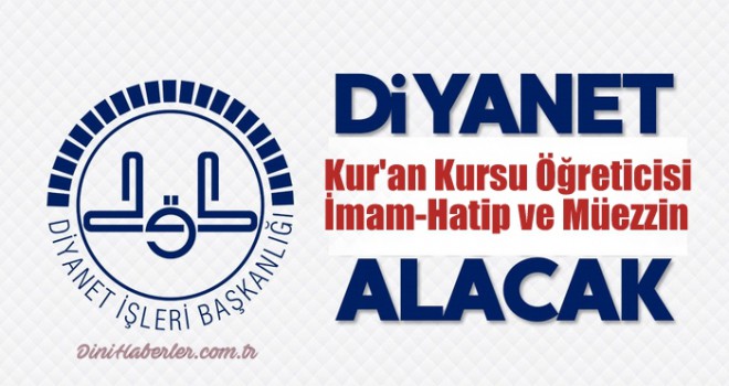 Diyanet 4/B'li Personel Alacak