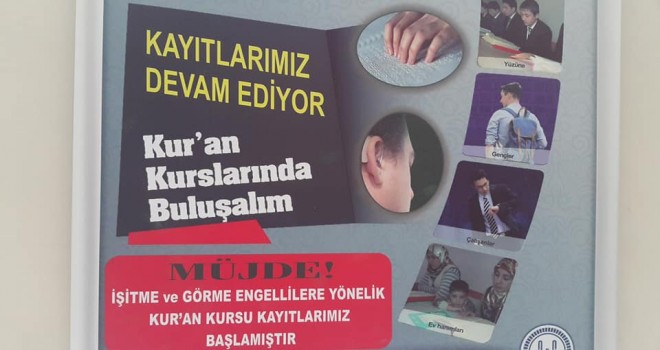 Engelli Kur'an Kursları Açıldı!