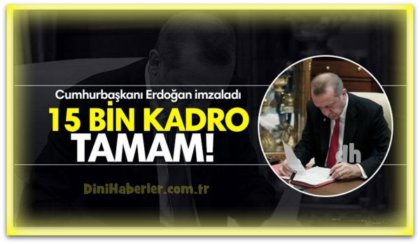 15 Bin Kadro Tamam, Vekil ve Fahri Alımı Yok