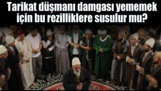 Tarikat düşmanı damgası yememek için bu rezilliklere susulur mu?