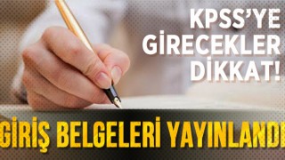 KPSS Ortaöğretim sınav giriş belgeleri yayımlandı