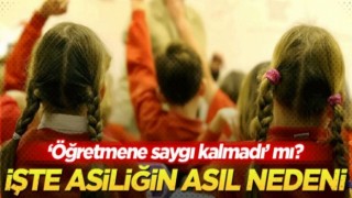 Öğretmene saygı kalmadı mı?