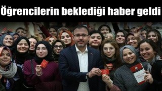 Öğrencilerin beklediği haber geldi