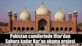 Pakistan camilerinde İftar'dan Sahura kadar Kur'an okuma projesi