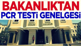 İçişleri Bakanlığı'ndan PCR Testi genelgesi