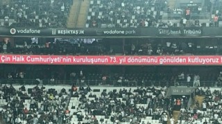 Beşiktaş, Çin komünist yönetiminin kuruluş yıldönümünü kutladı