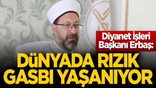 Başkan Erbaş, Dünyada rızık gasbı yaşanıyor