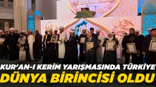 Rusya'da düzenlenen Kur'an-ı Kerimi güzel okuma yarışmasında Türkiye dünya birincisi oldu