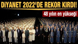 Diyanet 2022'de rekor kırdı! 48 yılın en yükseği