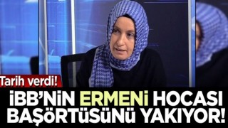 İBB'nin Ermeni hocası Fatma Yavuz LBGT için başörtüsünü yakıyor!