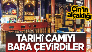 Tarihî camiyi bara çevirdiler