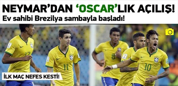 Neymar&#39;dan &#39;Oscar&#39;lık a&#231;ılış!