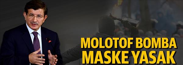 Molotof bomba maske yasak