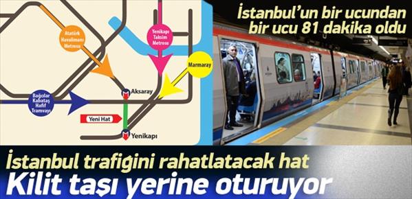 İstanbul metrosunda kilit taşı yerine oturuyor