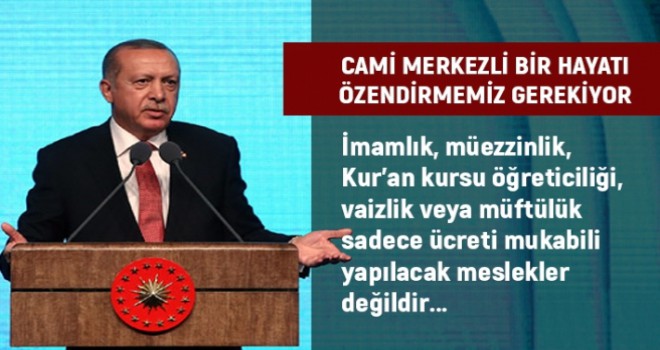 Cumhurbaşkanı Erdoğan, din görevlileri ile buluştu