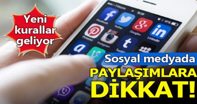 Sosyal medya paylaşımlarına dikkat, Cezanız katlanır!