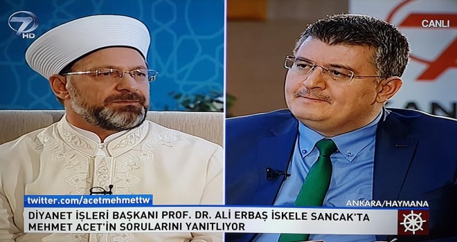 Diyanet İşleri Başkanı Erbaş, İskele Sancak programına konuk oldu