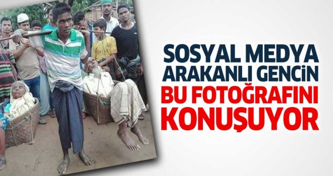 Sosyal medyada Arakanlı gencin bu fotoğrafı konuşuluyor