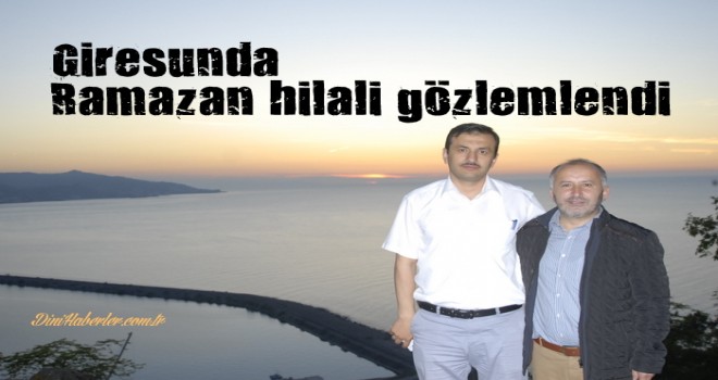 Ramazan hilali gözlemlendi