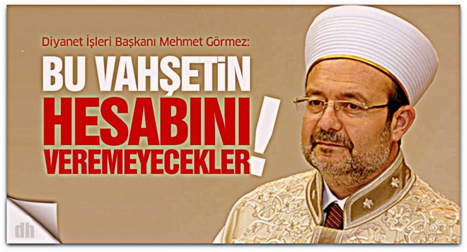 ABD\'nin cami katliamına Mehmet Görmez\'den tepki