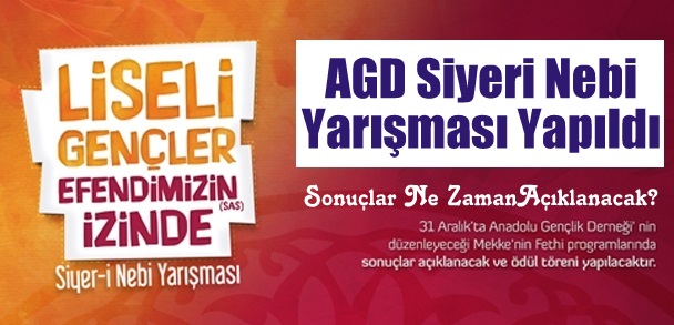 AGD Siyeri Nebi Yarışması Yapıldı