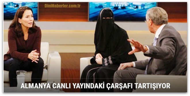 Almanya canlı yayındaki çarşafı tartışıyor 