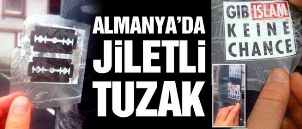 Almanya'da Müslümanlara jiletli tuzak