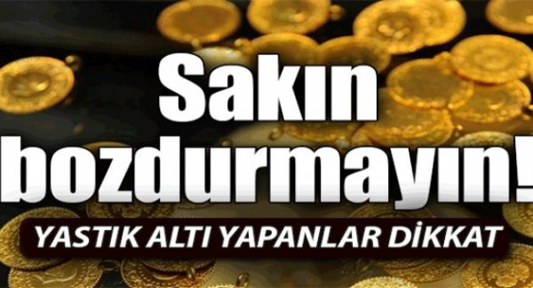 Altın dört ayın dibinde!