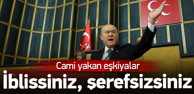 Bahçeli, İblisler, şerefsizler