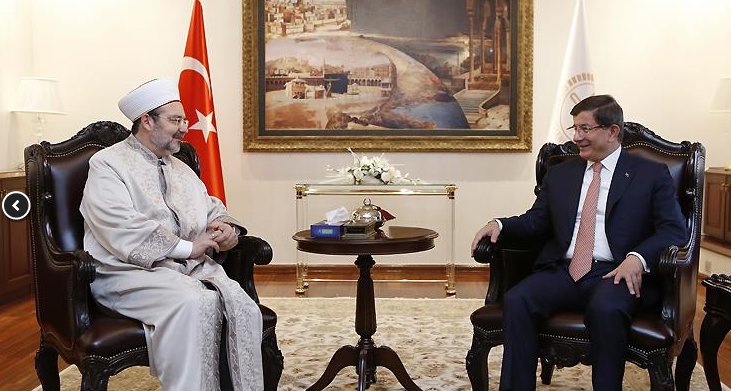 Başbakan Davutoğlu’ndan Başkan Görmez’e hayırlı olsun ziyareti