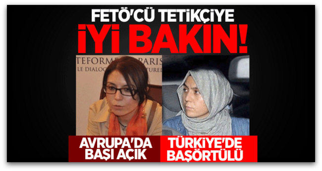 Bu FETÖ\'cü hanıma iyi bakın!