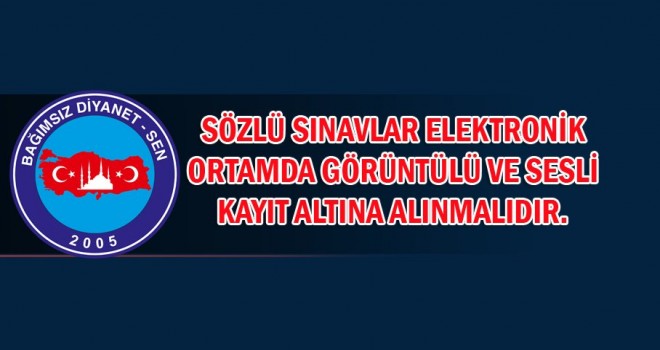 Diyanet'teki Sözlü Sınavlara Kamara Sistemi Getirilsin