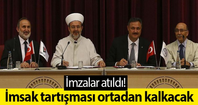 İmsak tartışması ortadan kalkacak