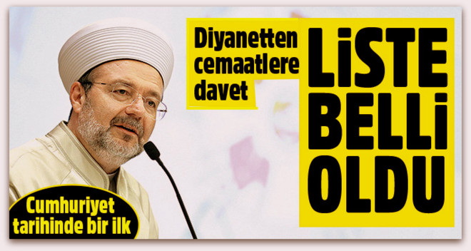 Diyanet-Cemaatler Buluşmasına katılacak cemaatlerin listesi belli oldu 